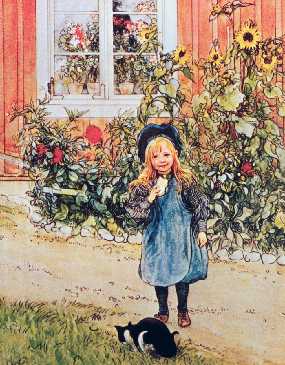 ひまわりとブリタ | カール・ラーソン